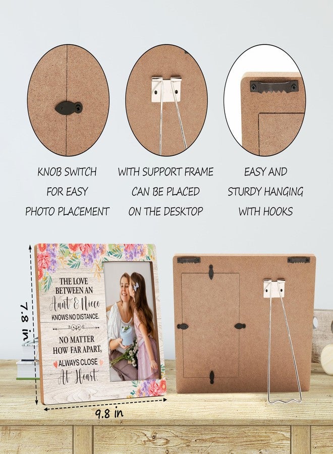 Jusitakeet Aunt Picture Frame - Niece Photo Frame for Birthday, Mothers Day, Christmas - Great Aunt Gifts - Image 2